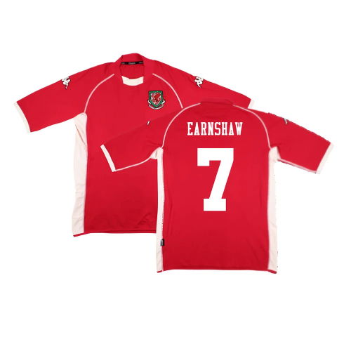 Wales 2002-03 Home Shirt ((Very Good) M) (Earnshaw 7)