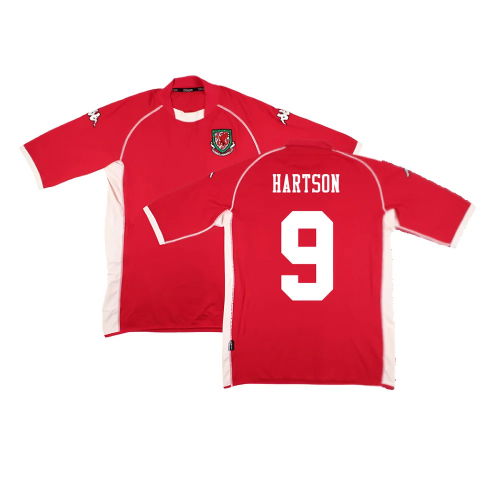 Wales 2002-03 Home Shirt ((Very Good) M) (Hartson 9)