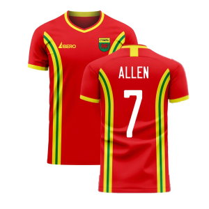 Wales 2025-2026 Home Concept Football Kit (Libero) (ALLEN 7)