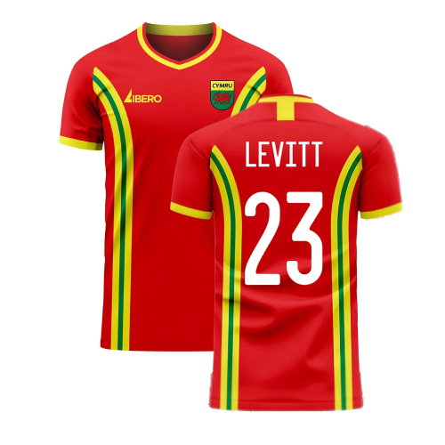 Wales 2025-2026 Home Concept Football Kit (Libero) (LEVITT 23)