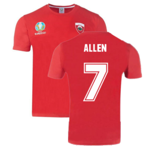 Wales 2021 Polyester T-Shirt (Red) (ALLEN 7)