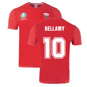 Wales 2021 Polyester T-Shirt (Red) (BELLAMY 10)