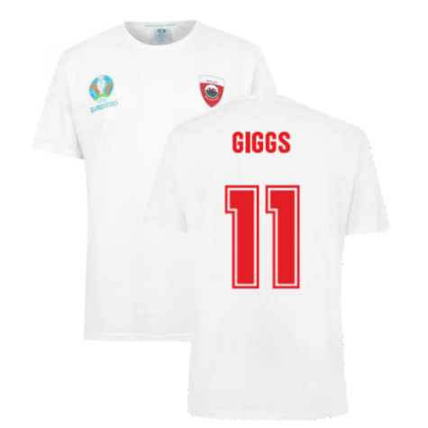 Wales 2021 Polyester T-Shirt (White) (GIGGS 11)