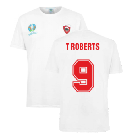 Wales 2021 Polyester T-Shirt (White) (T ROBERTS 9)