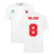 Wales 2021 Polyester T-Shirt (White) (WILSON 8)