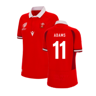 Wales RWC 2023 WRU Home Rugby Shirt (Ladies) (Adams 11)