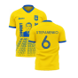 We Are With You Ukraine Concept Football Kit (Libero) (STEPANENKO 6)