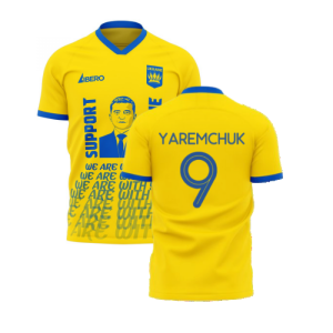 We Are With You Ukraine Concept Football Kit (Libero) (YAREMCHUK 9)