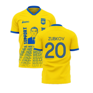 We Are With You Ukraine Concept Football Kit (Libero) (ZUBKOV 20)