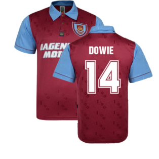 West Ham 1995-1996 Home Retro Shirt (Dowie 14)