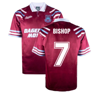 West Ham United 1992 Retro Football Shirt (Bishop 7)