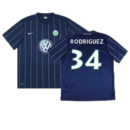 Wolfsburg 2016-17 Third Shirt ((Mint) L) (Rodriguez 34)