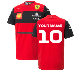 2022 Ferrari Team Tee (Red) - Kids (Your Name)