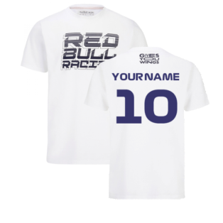 2022 Red Bull Racing Team Graphic Tee (White) (Your Name)
