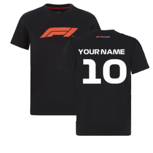 2022 Formula 1 F1 Logo Tee (Black) - Kids (Your Name)