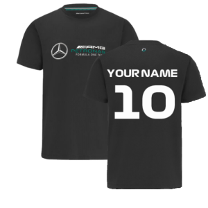 2022 Mercedes Large Logo Tee (Black) - Kids (Your Name)