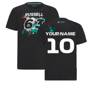 2022 Mercedes George Russell #63 T-Shirt (Black)