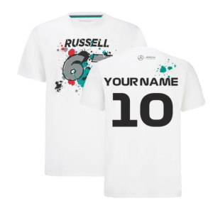 2022 Mercedes George Russell #63 T-Shirt (White)