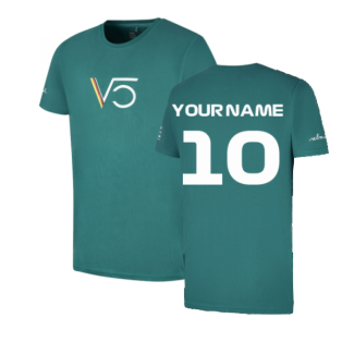 2022 Aston Martin Official SV T-Shirt (Green) (Your Name)