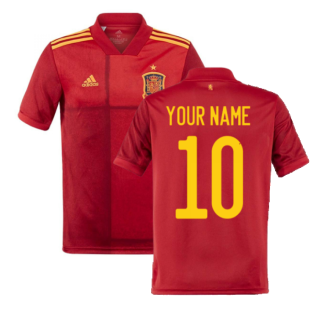 2020-2021 Spain Authentic Home Shirt (Your Name)