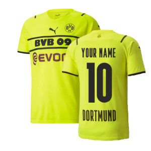 2021-2022 Borussia Dortmund Cup Shirt (Big Sizes) (Your Name)