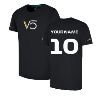 2022 Aston Martin Official SV T-Shirt (Black) (Your Name)