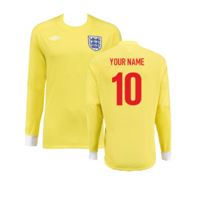 2010-2011 England Goalkeeper LS Shirt (Yellow)