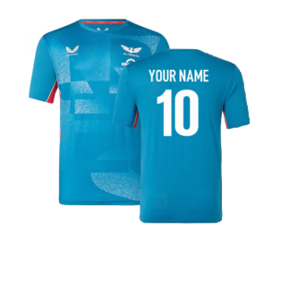 2022-2023 Scarlets Training Tee (Blue) (Your Name)