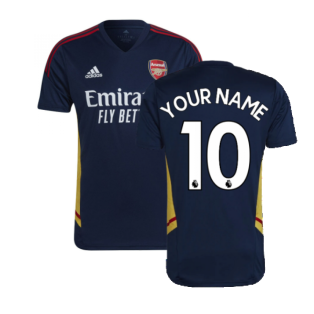 2022-2023 Arsenal Training Shirt (Navy) (Your Name)