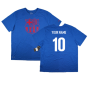 2016-2017 Barcelona Crest T-Shirt (Blue) (Your Name)