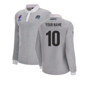 Scotland RWC 2023 Mens Rugby World Cup Shirt (Grey) (Your Name)
