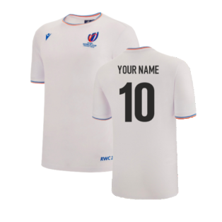 Macron RWC 2023 Rugby World Cup Logo Tee (White) (Your Name)