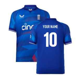 2023 England Cricket ODI Replica Short Sleeve Jersey (Your Name)