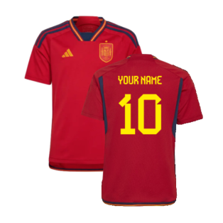2022-2023 Spain Home Shirt (Kids) (Your Name)