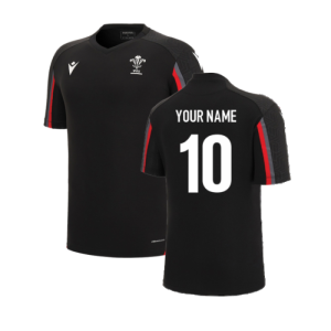 2022-2023 Wales Training Poly Shirt (Black)