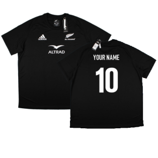 2022-2023 New Zealand All Blacks Tee (Black) (Your Name)