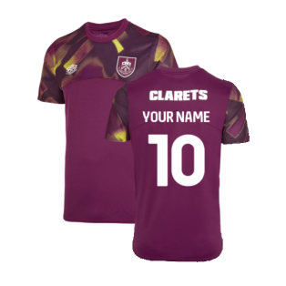 2022-2023 Burnley Warm Up Jersey (Purple Potion) (Your Name)