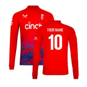 2023 England Cricket T20 Replica Long Sleeve Jersey