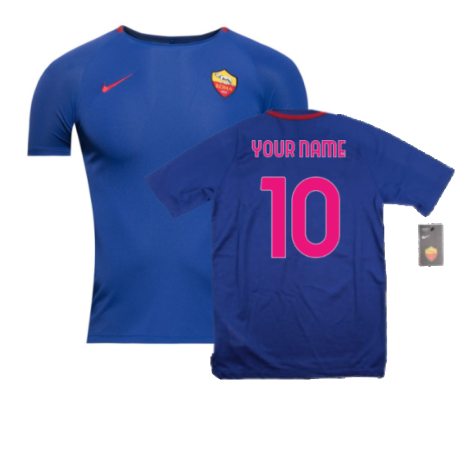2017-2018 Roma Training Shirt (Deep Royal Blue) - Kids (Your Name)
