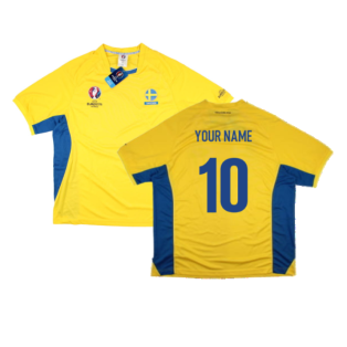 2016-2017 Sweden Poly Training Tee (Yellow) (Your Name)