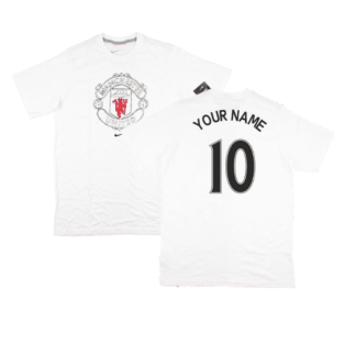 2010-2011 Man Utd Crest Tee (White) - Kids (Your Name)