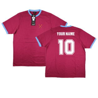Thames Ironworks 12th Man T-Shirt (Maroon) (Your Name)
