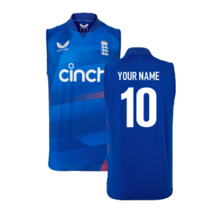 2023 England ODI Sleeveless Vest (Blue)