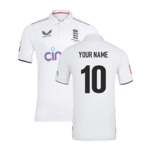 2023 England Test Pro Short Sleeve Jersey (Your Name)