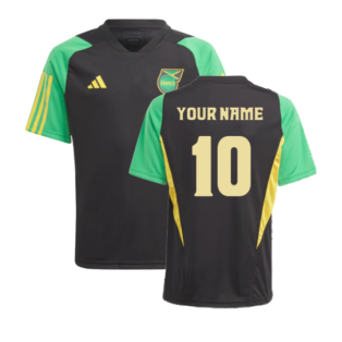 2023-2024 Jamaica Training Shirt (Black) - Kids (Your Name)