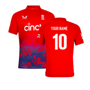 2023-2024 England T20 Replica Short Sleeve Jersey (Kids) (Your Name)
