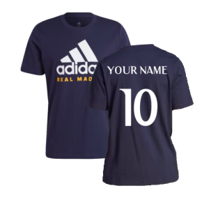 2023-2024 Real Madrid DNA Graphic Tee (Legend Ink) (Your Name)