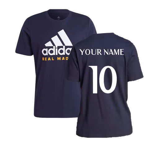 2023-2024 Real Madrid DNA Graphic Tee (Legend Ink) (Your Name)