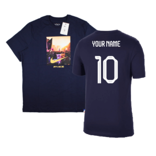 2022-2023 France Graphic Tee (Navy) (Your Name)