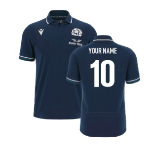 2023-2024 Scotland Home Cotton Rugby Shirt (Your Name)
